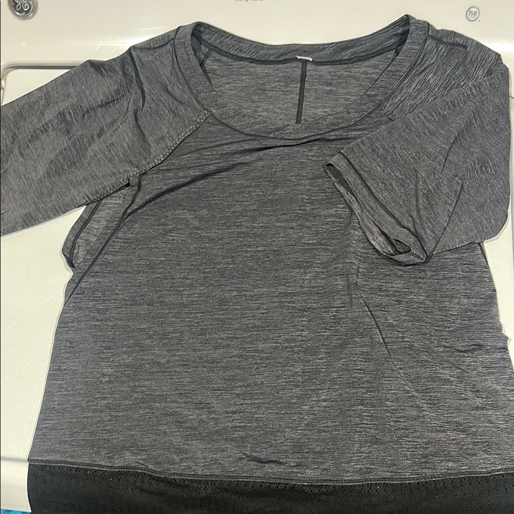 lululemon athletica Charcoal Short Sleeve Tee